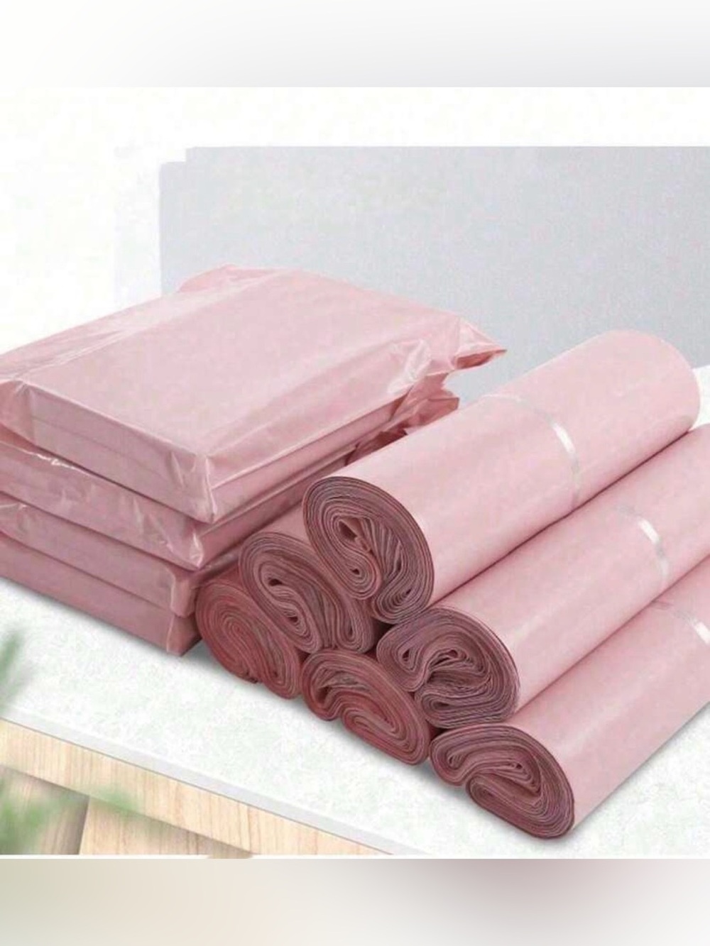 Durable Pink Shipping Mailer Bags - 100 ct
